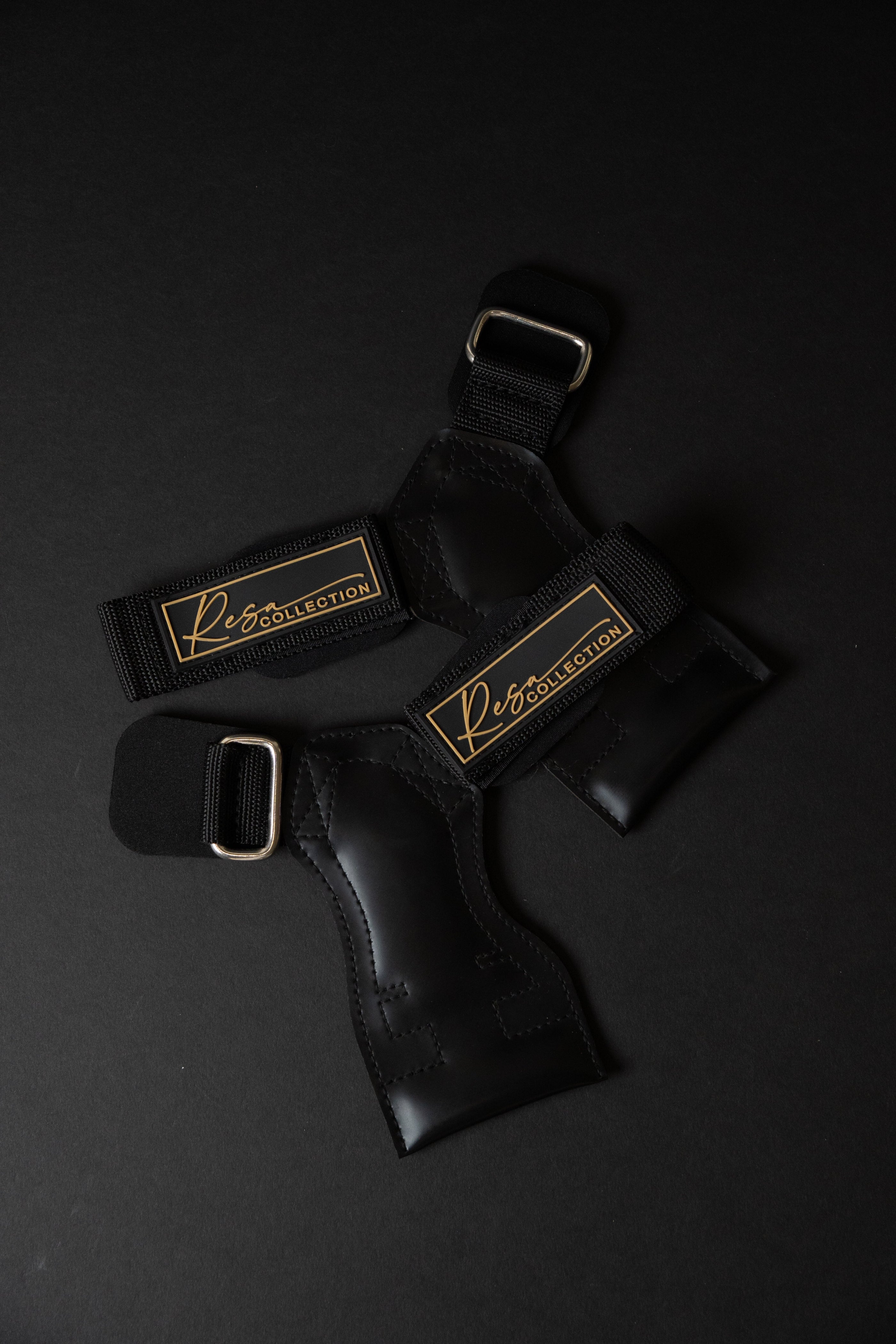 Lifting Straps + Free Resistance Band - Black & Gold (HEAVY)